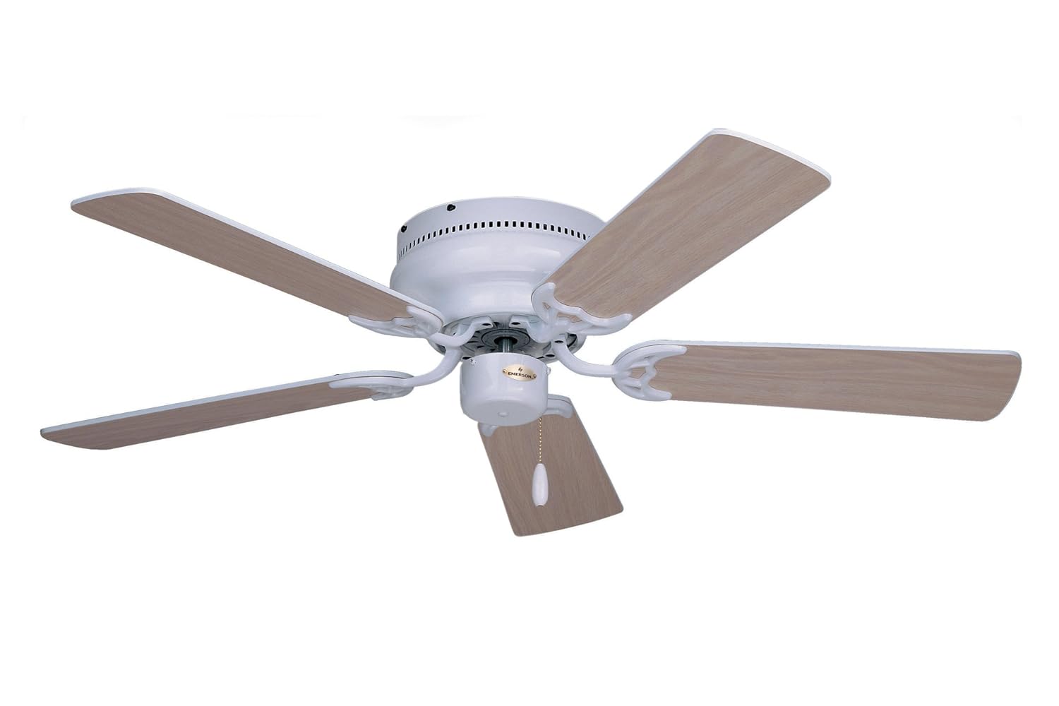 Emerson Ceiling Fans CF804SWW Snugger Low Profile Hugger Ceiling Fan, 42-Inch  Blades, Light Kit Adaptable, Appliance White Finish - Close To Ceiling  Light ...