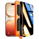 TOCOL for iPhone 17 Pro Max Privacy Screen Protector | Easy Installation, 25&deg; Anti Spy, Data Protection, 9H+ Tempered Glass, Military Grade Shatterproof, Anti-Scratch, 2 Pack