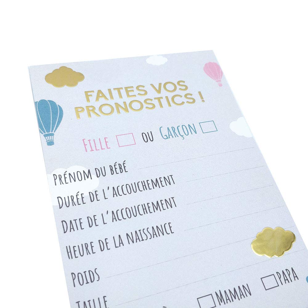 Jeu Et Pronostics De Naissance A Faire Entre Amies Fille 10 Cartes Olilly 10 Cartes Pronostic Pour Baby Shower Cuisine Maison Decorations Et Accessoires De Fetes Centroarco Com