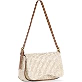 Richeart Straw Purses for Women - Summer Beach Shoulder Purse - Boho Clutch Underarm Bag