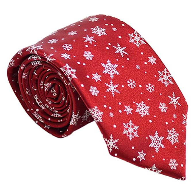 Zoylink Men's Casual Christmas Necktie (Red) Amazon.in Clothing