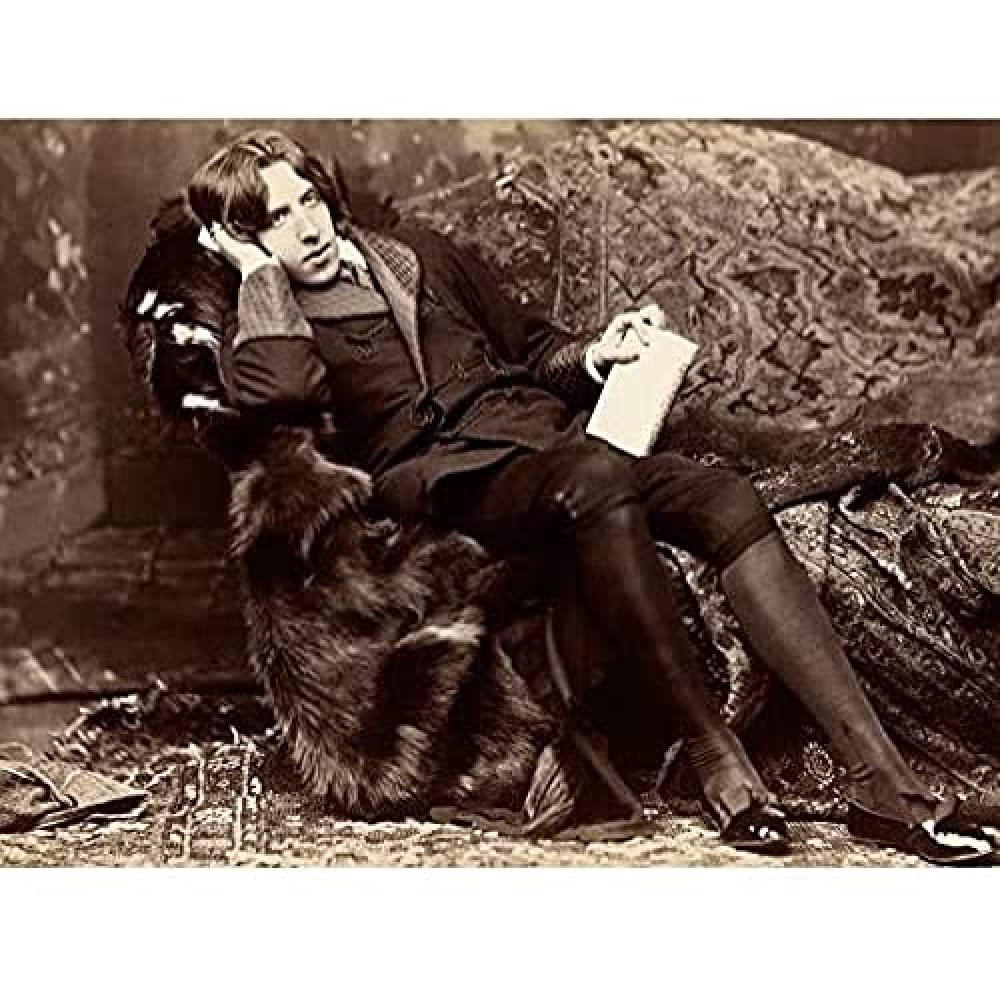 Sarony Portrait Irish Actor Author Oscar Wilde Photo Art Print Canvas Premium Wall Decor Poster Mural