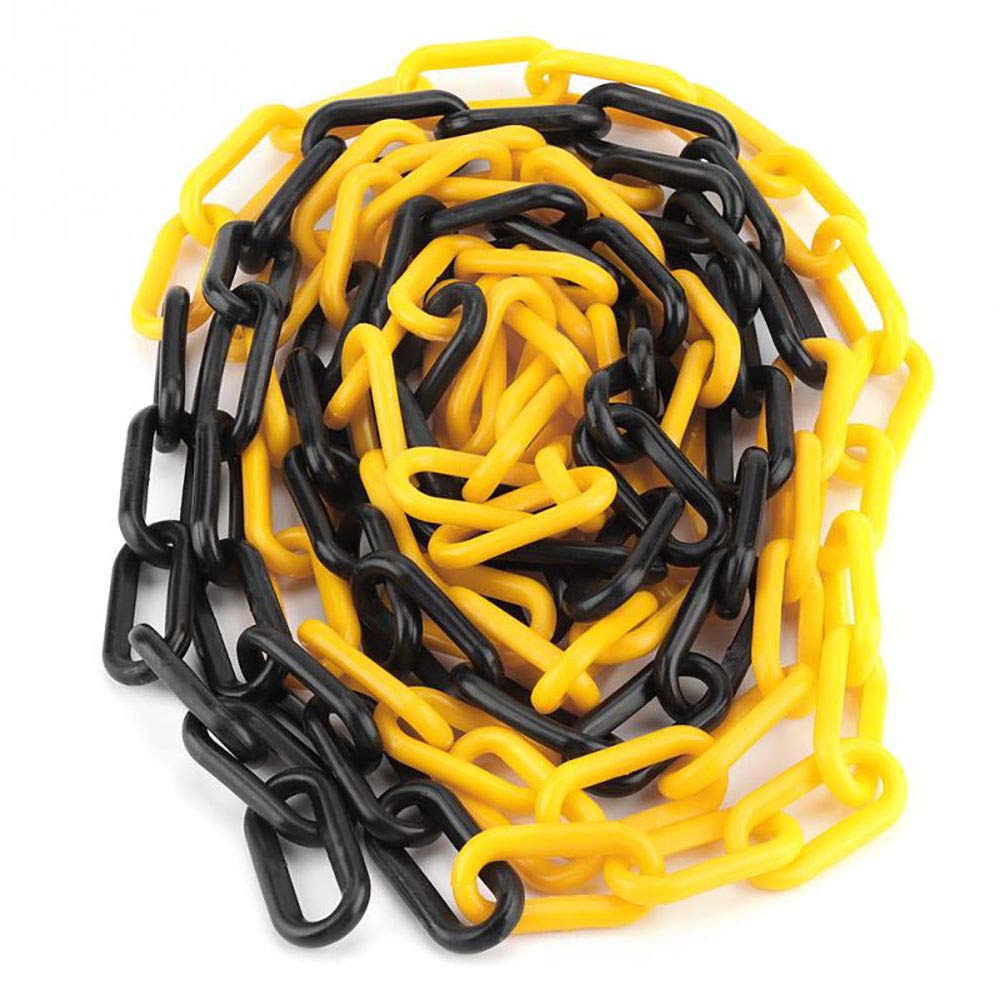 Hooks Chain Links Plastic Barrier Chain for Safety Decorative Garden Fence Warning Chain (Pack of 1)
