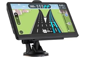 JOGANVE 7-Inch Touch Screen GPS Navigation for Car, Truck and RV with 2025 Maps - Speed and Red Light Warning Alerts - Free Lifetime Map Updates