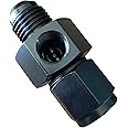 Black 6AN Male to AN6 Female with 1/8" NPT Gauge/Sensor Side Port Adapter