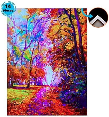 Diamond Dotz Full Drill - DIY Art Crafts, Framed, 14 Pieces, 12''x16''