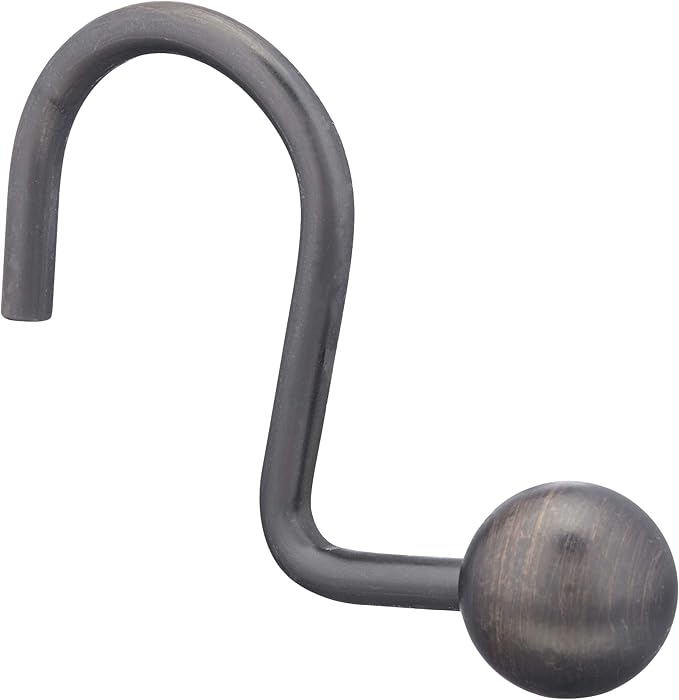 amazon basics shower curtain with hooks