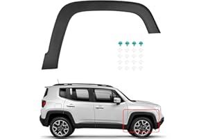 OSKKUDE Front Right Wheel Arch Fender Molding Flare Trim Fender Flares for Jeep Renegade 2015-2021 Front Right Passenger Side Fender Molding Wheel Arch Trim Replace 5XB64LXHAA CH1291113 Mud Flaps