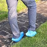 61TBB1MT2iL. SS150 Premium-100-Pack-50-Pairs-Disposable-Boot-Shoe-Covers-Durable-Water-Resistant-non-slip-non-toxic-Recyclable-blue-stretchable-fits-up-to-size-11-US-Men-and-13-US-Women