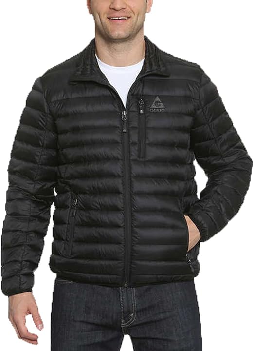 Gerry Mens Replay Packable Down Jacket (XXLarge Tall, Black) Amazon