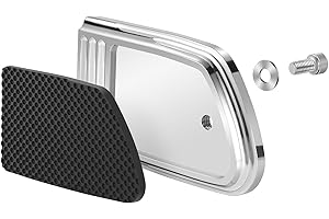 HEYOMOTOR Brake Pedal Pad Cover for Harley Touring, Road King, Street Glide (1980-2023), Softail FL Slim, Heritage, Fatboy (1986-2017), Dyna FLD (2012-2016)
