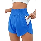 BMJL Women's Athletic Shorts High Waisted Running Short Pocket 2.5" Sporty Shorts Gym Workout Shorts