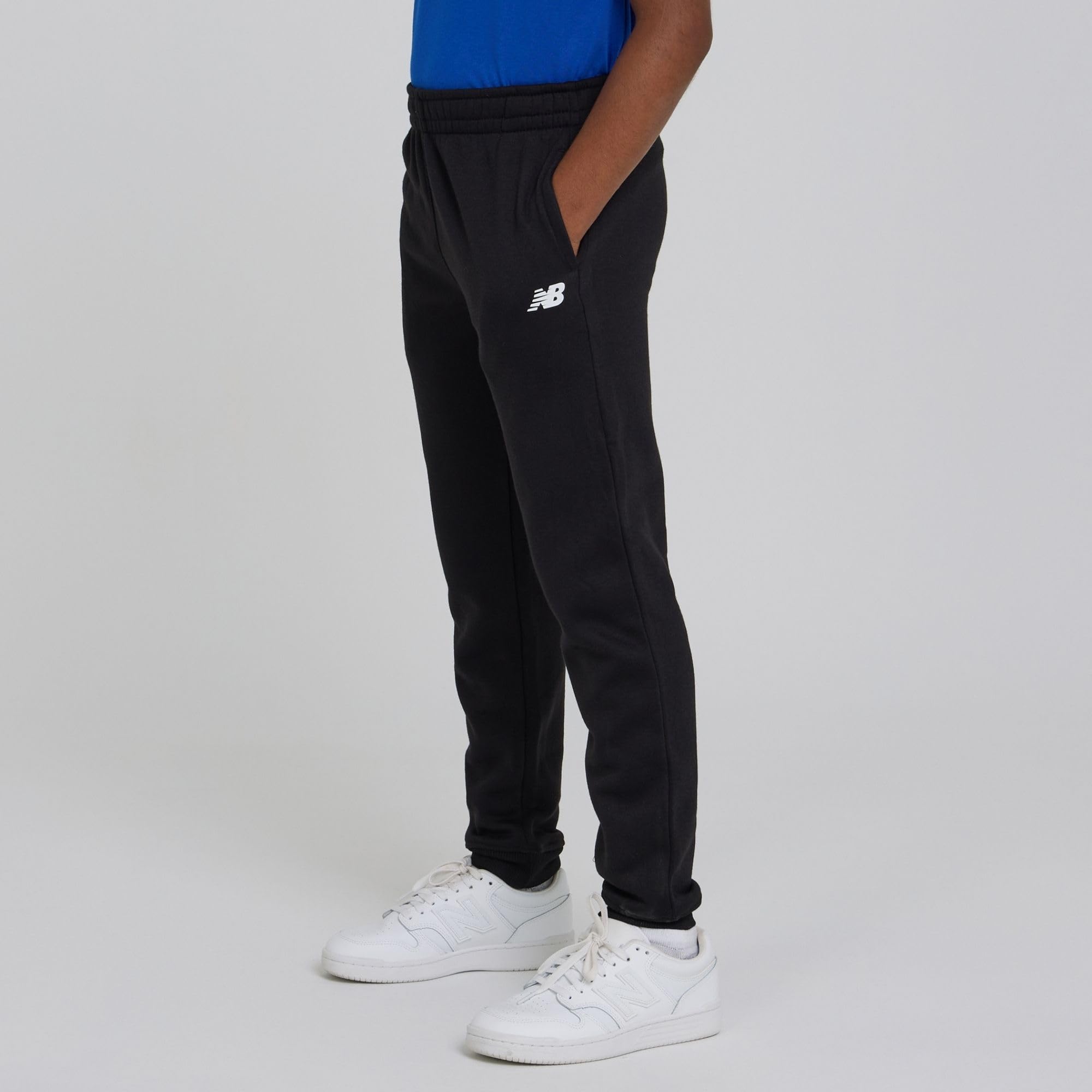 New Balance 3Pc Sweatsuit for Boys & Toddlers - Pullover Hoodie, T-Shirt, Jogger, Kids Soft Cotton Blend Fleece (2T-12)