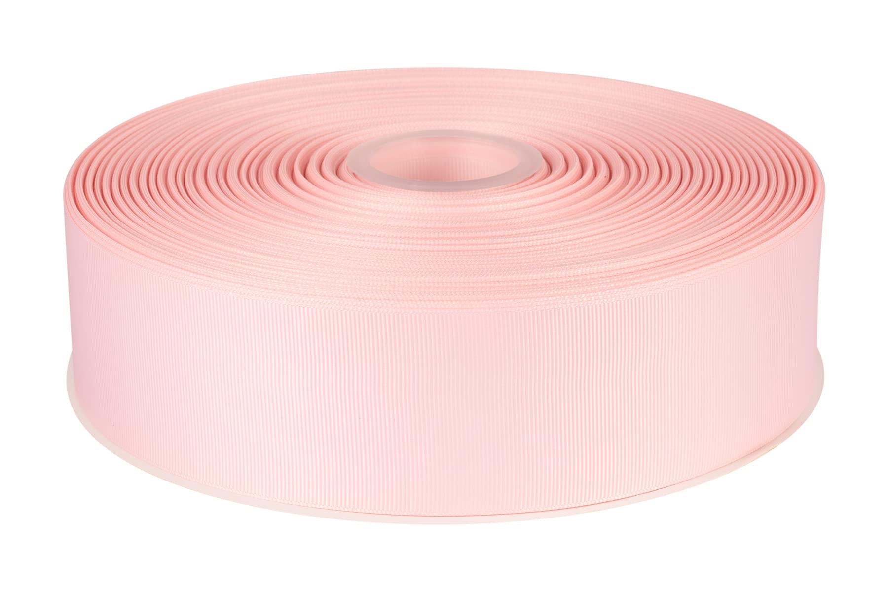 Fondersy 50mmX 91M Solid Grosgrain Ribbon for Gift Wrapping Parties, Wedding Decoration, Crafts Sewing(Lt. Pink)