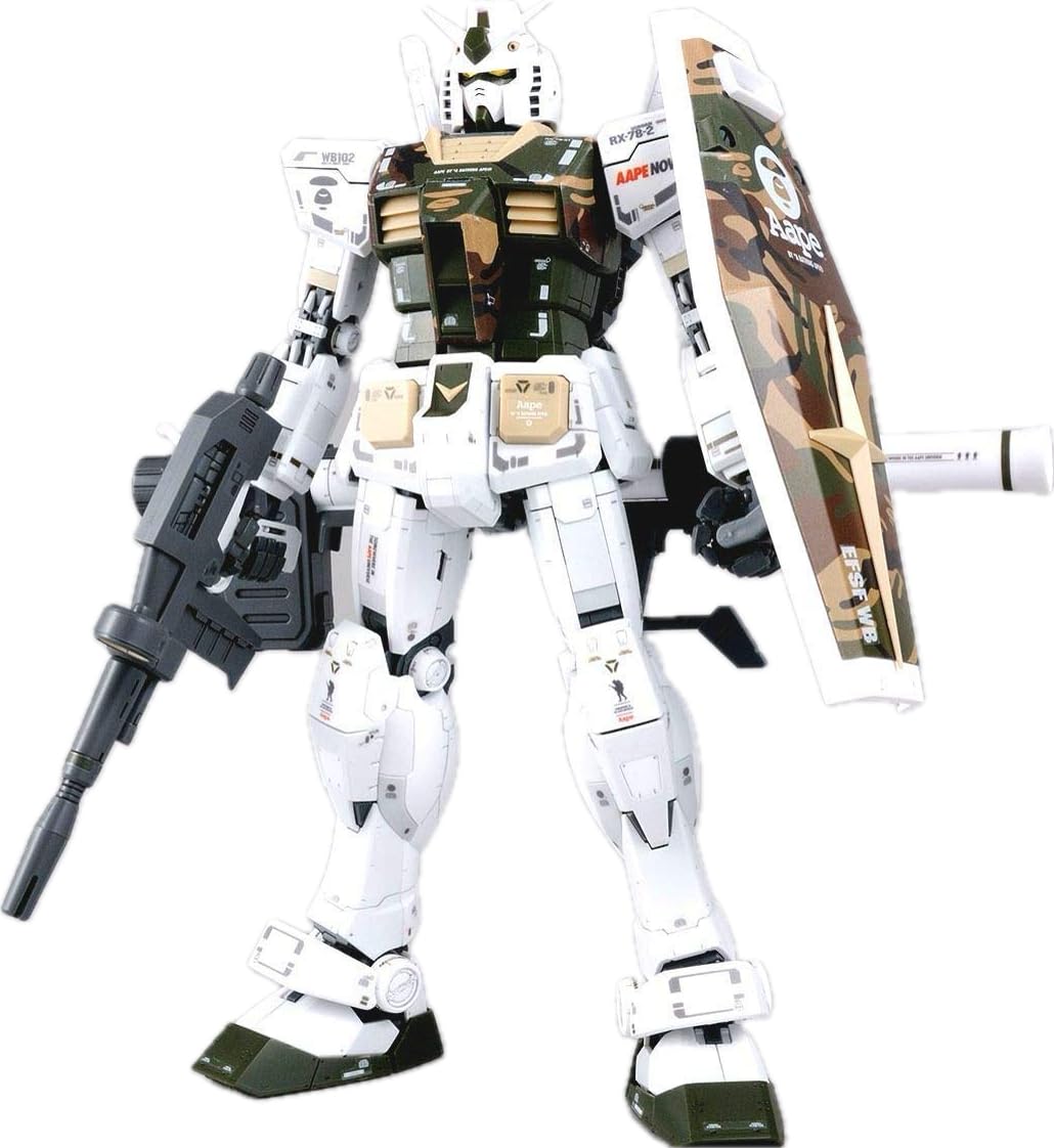 1/100 MG AAPE RX-78-2 GUNDAM GRN-CAMOセット MG 1/100 AAPE RX-78-2 GUNDAM GRN-CAMO｜バンダイ ホビーサイト