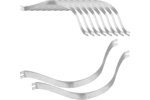 PERSELOSO Picture Frame Hardware Spring Clips 50Pcs Aluminum Alloy Metal Clips for Photo Hanging and Frame