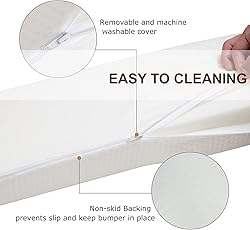 YIHATA Bed Bumpers for Toddlers 2 Pack Bed Rail for