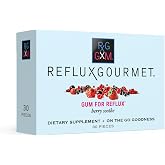 Reflux Gourmet Berry Soothe Gum Alginate Therapy Sodium Bicarbonate Gum for Acid Reflux, Oral, Cognitive, and Digestive Support, Natural with Ginger, Celeriac and Aloe, Sugar Free, Gluten Free, Vegan