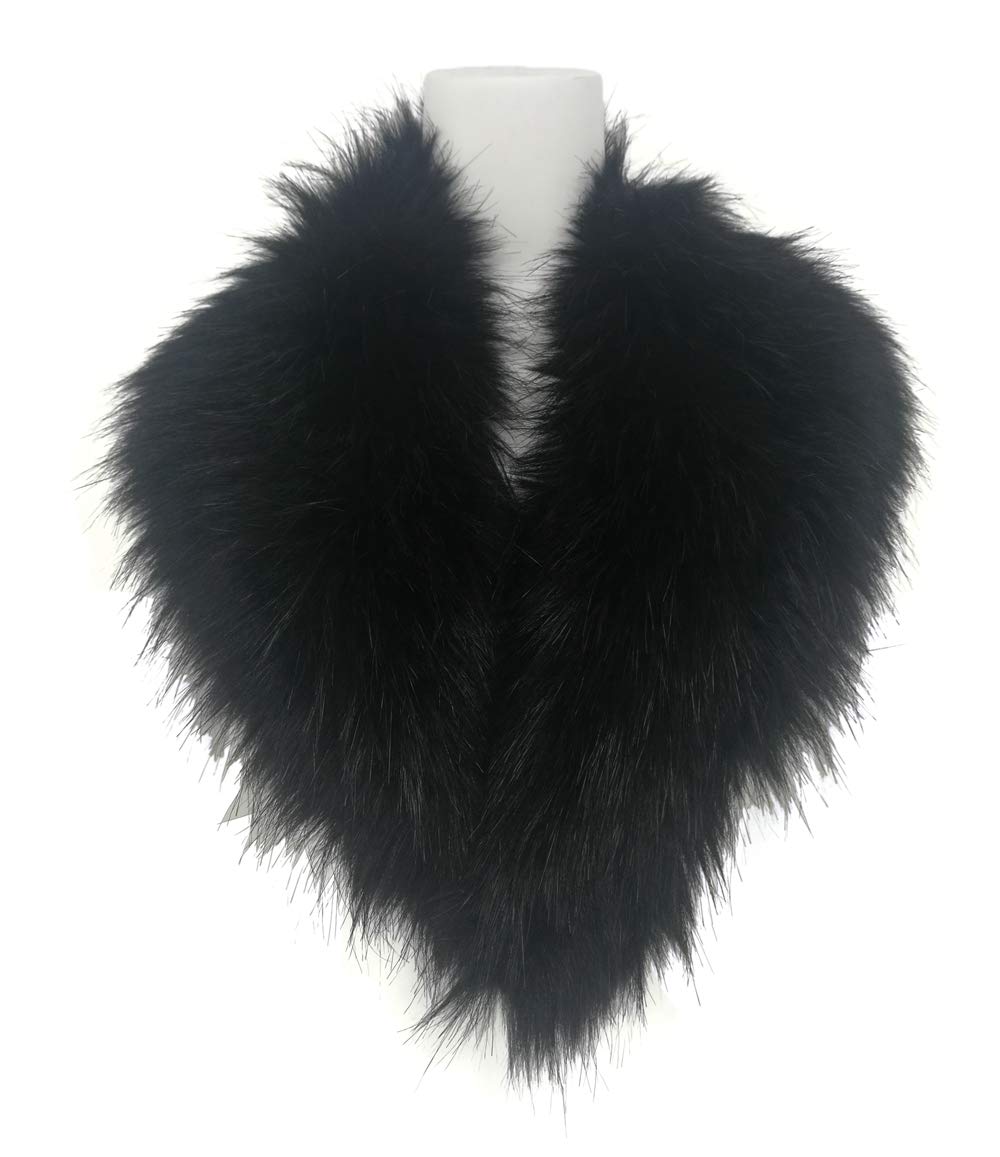 Bellivera Faux Fur Collar Women's Neck Warmer Scarf Wrap,Shawl for Winter Coat Bellivera Faux Fur Collar Women's Neck Warmer Scarf Wrap,Shawl for Winter Coat
