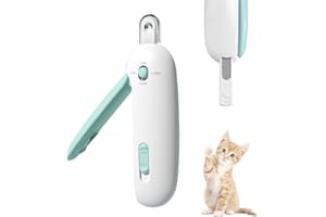 LUPAPA Cat Nail Clippers with Nail File, Adjustable Aperture Cat Nail Trimmer for Pets Claw Care Pet Grooming