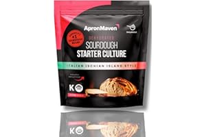 Apron Maven Sourdough Starter | Italian Ischian Island Style | Sweeter Taste Soft Texture Breads and Pastries | Authentic, Heirloom Cultures for Bold, Flavor-Rich Artisan Bread at Home | Instructions & Lifetime Support
