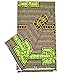 Dexuelan Java African Wax Print 6 Yards Fabric Ankara Print Fabric with Feather Designs for Sewing Dress (Green and Orange)