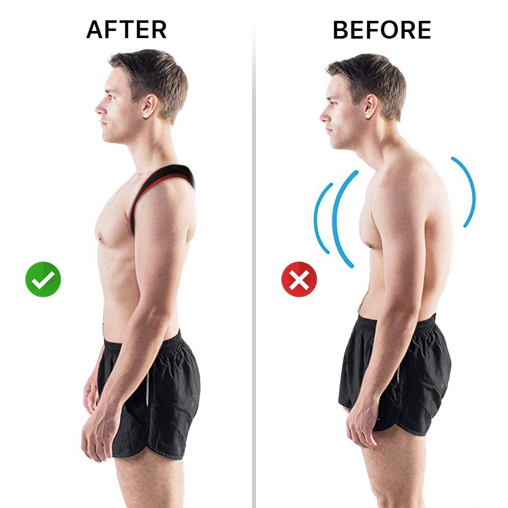 Greatwill Back Posture Corrector for Women & Men, Effective and Comfortable Posture Brace for Slouching & Hunching, Relieve Pain, Adjustable Size (L（30-58）)