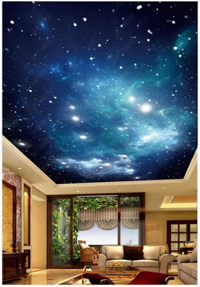 Decke 3D riesiges Hintergrundbild Sternenklarer Himmel Wandaufkleber HD