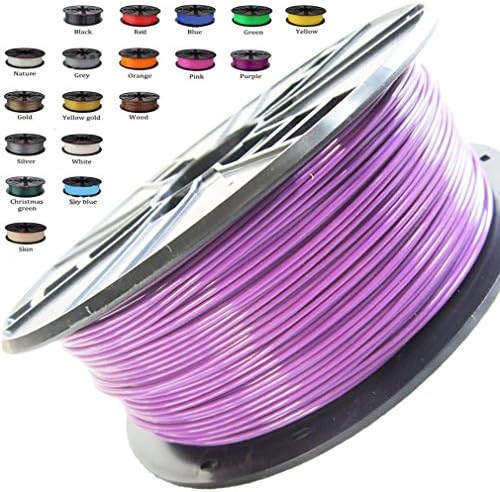 Melca 1.75 3D Printer Filament PLA 1kg +/- 0.03mm, Purple (#924E7D)