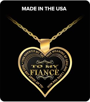 Amazon Fiance を私にの真の意味のlove I Love You With All My Heart And Soul ステートメントネックレスメンズ バレンタインの日 父の日 Paradise Group スポーツファングッズ