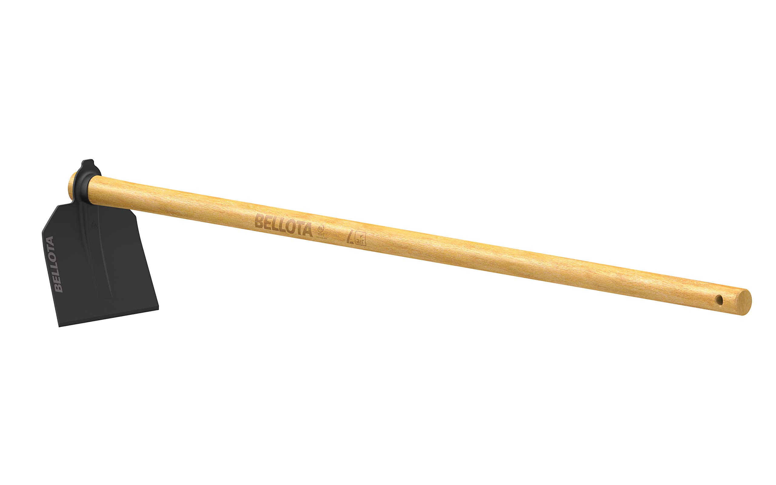 Acorn Air Lightweight Agriculture and Gardening Hoe with Handle 1.2 m, Black/Grey/Brown