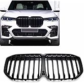 MotorFansClub Grille Grill Fit for BMW X7 G07 2019 2020 2021 2022 Kidney Grill Front Hood Insert Replacement Glossy Black