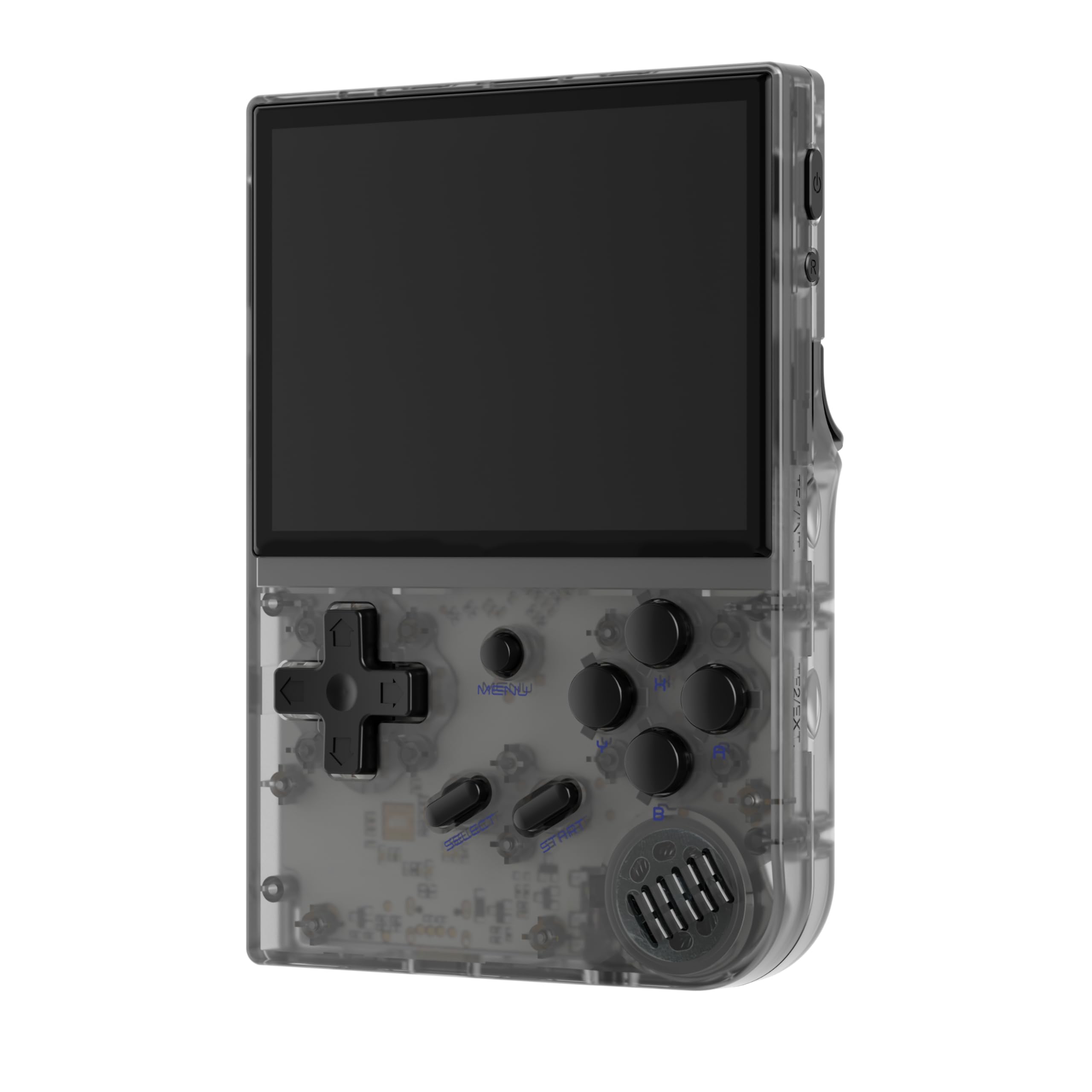 RG35XX 2024 Retro Handheld Game Console Linux System HD and TV Output 3.5 Inch IPS Screen 64G TF Card 5500+ Classic Games 2600mAh Battery (RG35XX+ black-new)