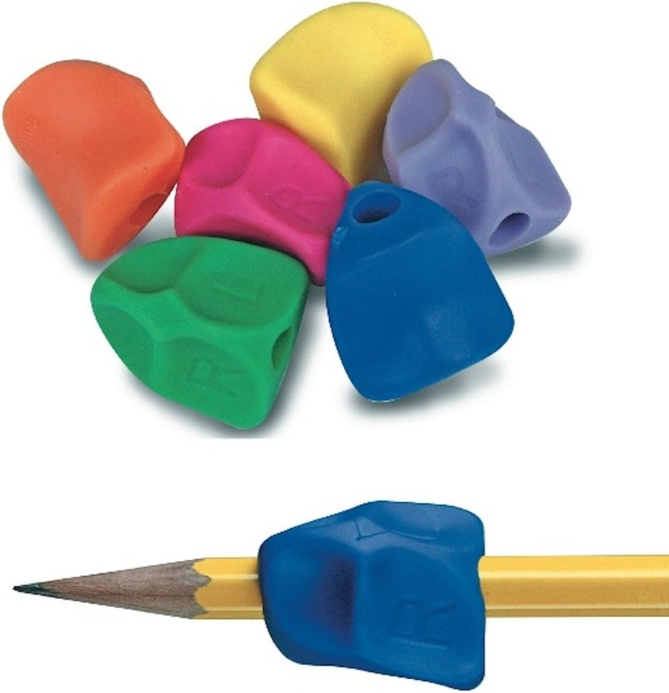 The Classics Solo Training Grips, 12 Pack, Assorted Colors, .75 Inch Long (TPG-17112) : Teaching Materials : Office Products