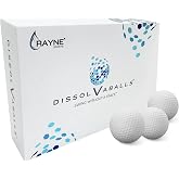 Dissolvaballs Biodegradable Water Soluble Golf Balls, Eco-Friendly Golf Balls that Dissolve in Water in 7 Days, Environmentally Friendly Sustainable
