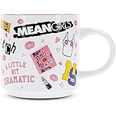Silver Buffalo Mean Girls Icons Single Stackable Ceramic Mug | Coffee Cup For Tea, Cocoa, Beverages | Holds 13 Ounces