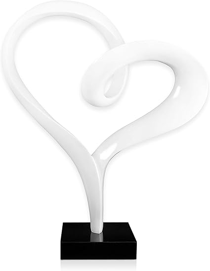 World Art Tw60405 Resin Sculpture Heart Resin 73x61x26 Cm Amazon Co Uk Home Kitchen
