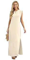 GRECERELLE Women Summer Plus Size Round Neck Casual