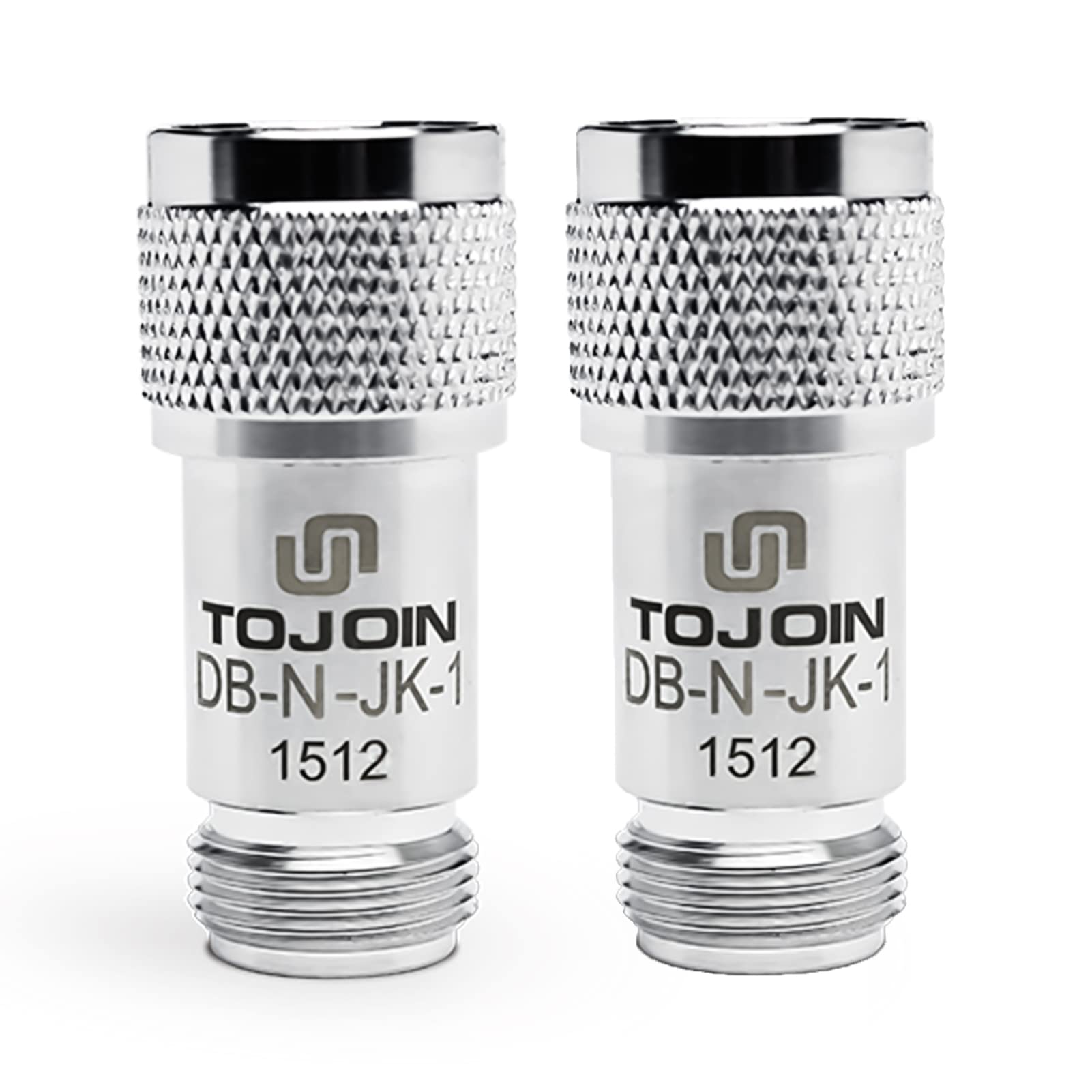 TOJOIN DC Block in-Line N Type Male to Female RF Coaxial Adapter 50MHz-6000MHz with 0.4dB Insertion Loss, 40-60 Ohms Impedance Connector Blocks DC Voltage from Your Radio or RF Test Equipment 2 PCS
