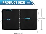 ZATOOTO Campervan Privacy Curtain 180cm x 100cm Suede Fabric Magnetic view 2