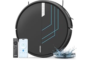 AIRROBO Robot Vacuum and Mop, 3000Pa Strong Suction Power Vacuum Mop Robot, Wi-Fi/App/Alexa, Self-Charging Robotic Vacuum for Hard Floor, Pet Hair and Low-Piled Carpet, Slim Design, Quiet，P30