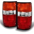 AKKON - For Toyota Pickup Truck 2WD/4WD Red Clear Rear Tail Lights Brake Lamps Repalcement Pair Left + Right