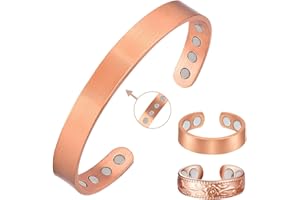 Vicmag Copper Magnetic Bracelet for Women Ultra Strength Magnetic Bracelets 99.9% Pure Copper Strong Magnets Gift Adjustable