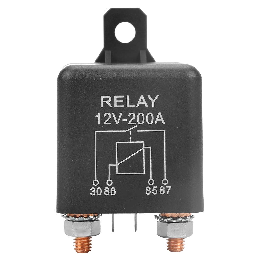 12V 4Pin Start Relay Heavy Duty ON/OFF Switch Relay Battery Isolator Red Copper Terminal for Auto Car, Other electrical accessories