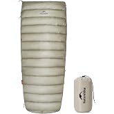 Naturehike Ultralight Backpacking Down Sleeping Bag for Adults, 750FP RDS Goose Down for 51℉, 17.5oz Compact Lightweight Sleeping Bags for Hiking Camping, PFAS-Free Fabric