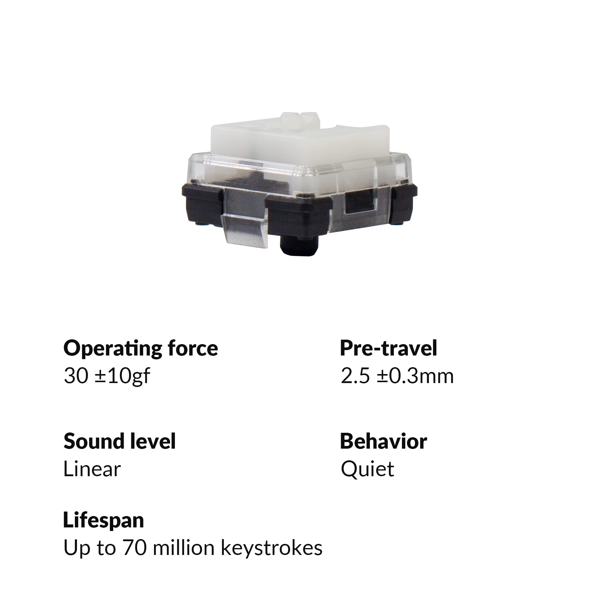 Keychron Low-Profile Keychron Optical White Switch Set - 87 Pcs