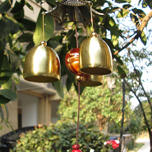Sun Cling Great Sound Bronze Color Temple Bells Wind Chimes Windchimes
