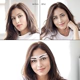 TEUVO Eyebrow Stencil Kit 12 Styles Shaper with Brush & Razor for Beginners view 9