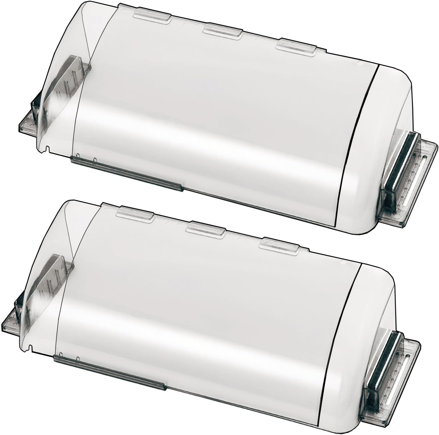 Registers, Grilles & Vents - 2 Pack Adjustable Air Vent Deflector, 9”-15” Transparent Deflector for Ceiling Registers, Floor, Sidewall (2)