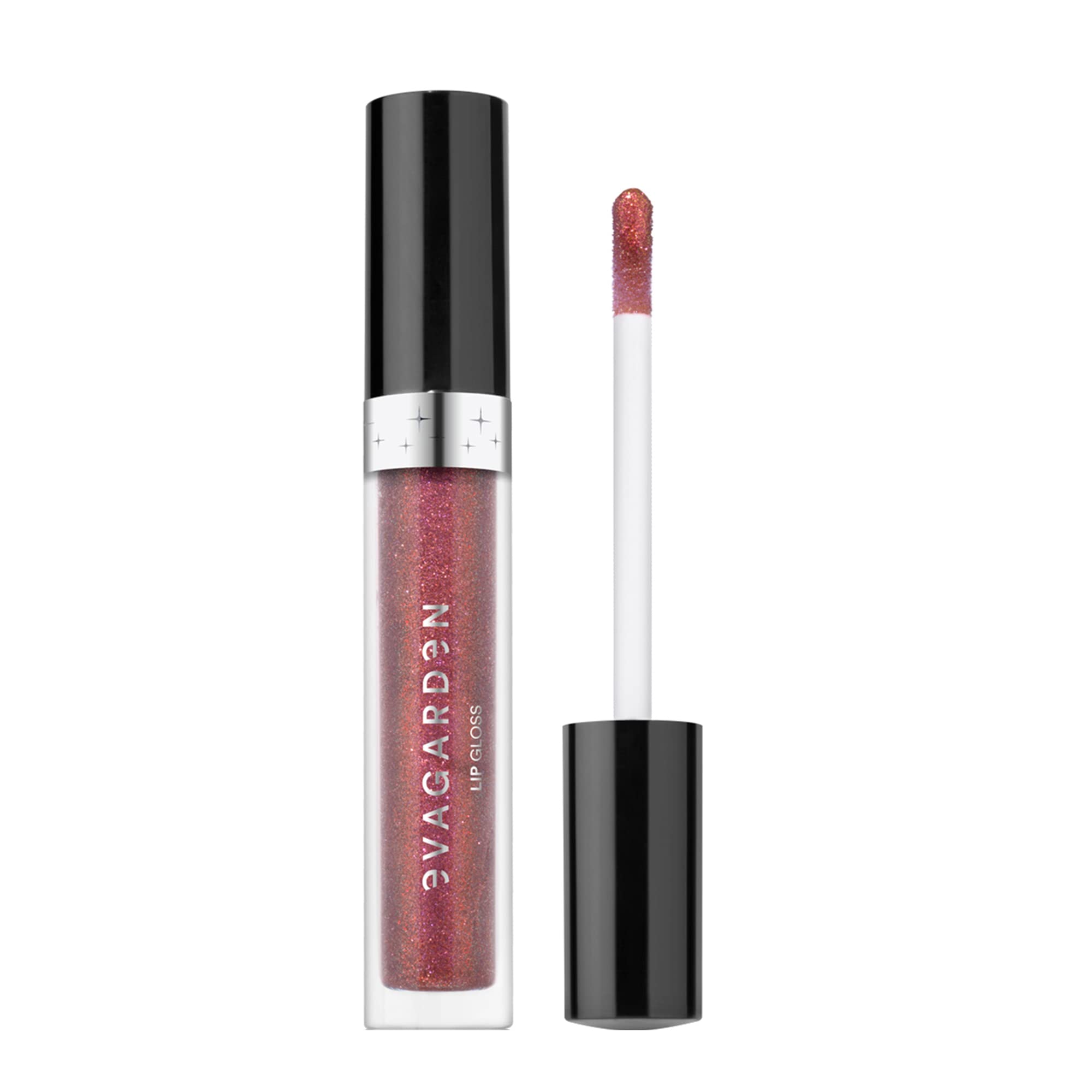 EVAGARDEN Diamond Lip Gloss - Concentration of Pearls Gives Dazzling Shine - Light and Moisturizing Film with Excellent Hold - Spreads Evenly with No Stickiness - 857 Iridescence Pink - 0.09 oz